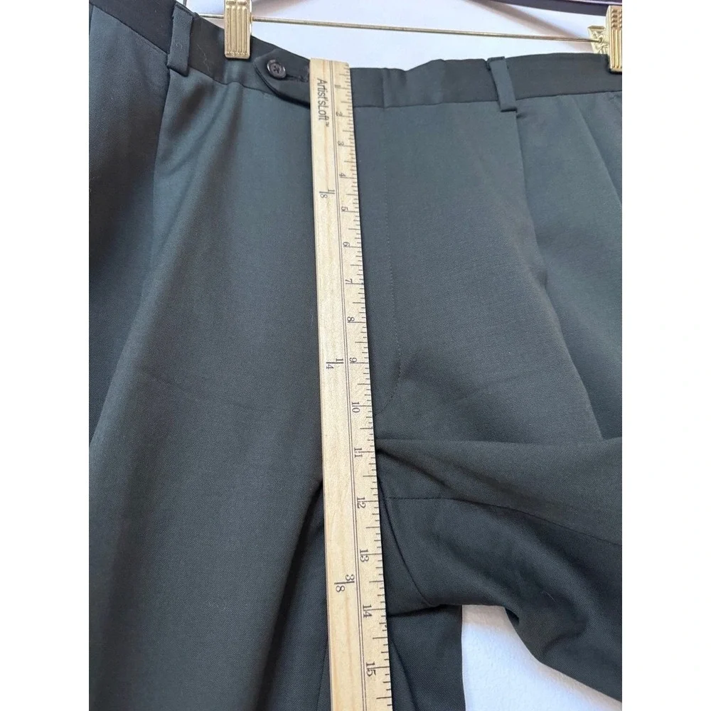 Hart Schaffner Marx Gold Trumpeter 2pc‎ Suit Men 42R 38x30 Dark Green Wool